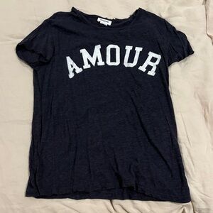 Zadig & Voltaire Dark Blue 'Amour' Tee